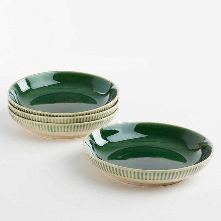 Elice deep plate – Ø22 cm – Ceramic – Green