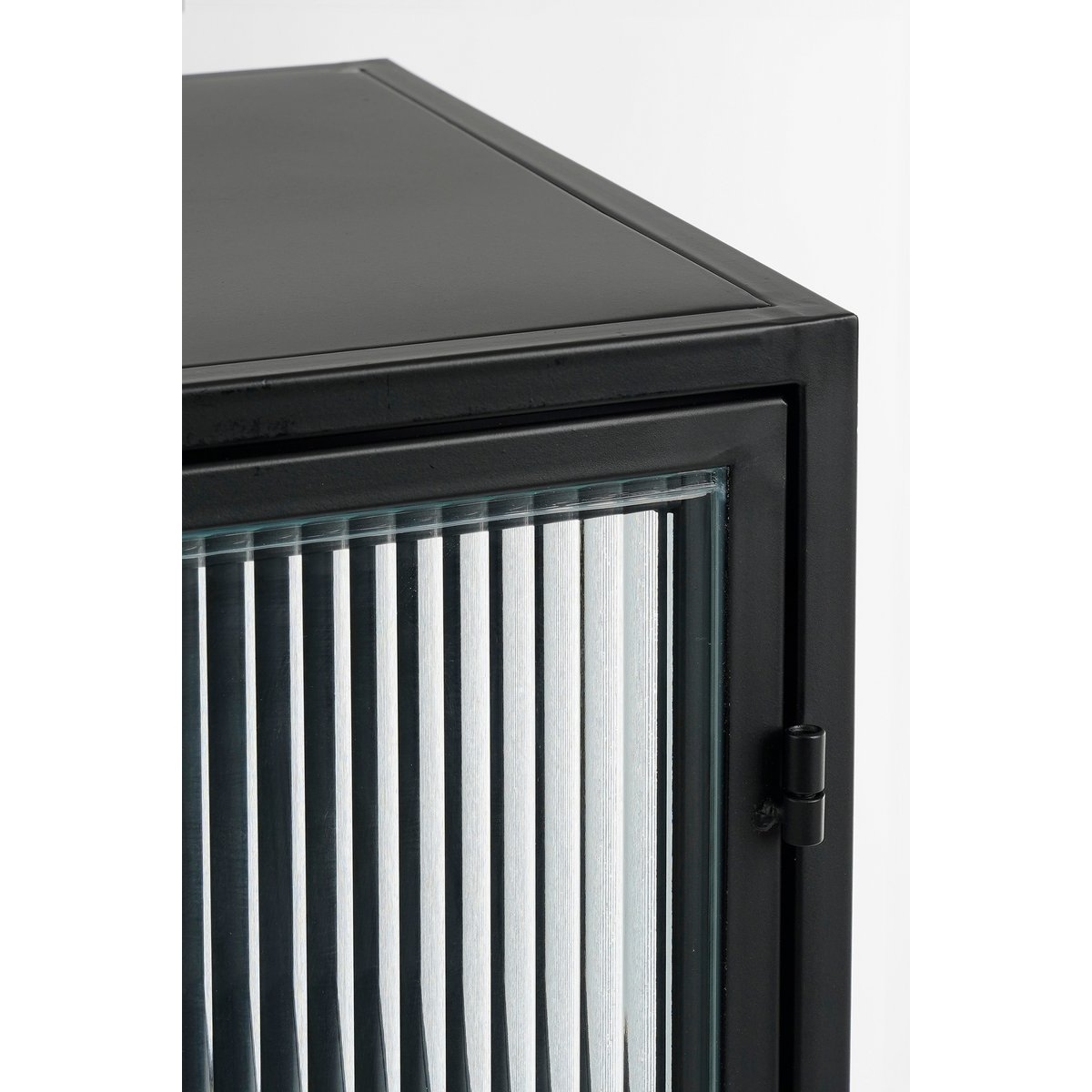 Clifton Storage Cabinet with Doors - L38 x W35 x H90 cm - Metal - Black