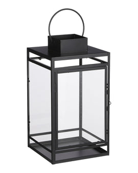 Sturmlaterne – L20 x B19 x H36 cm – Schwarz
