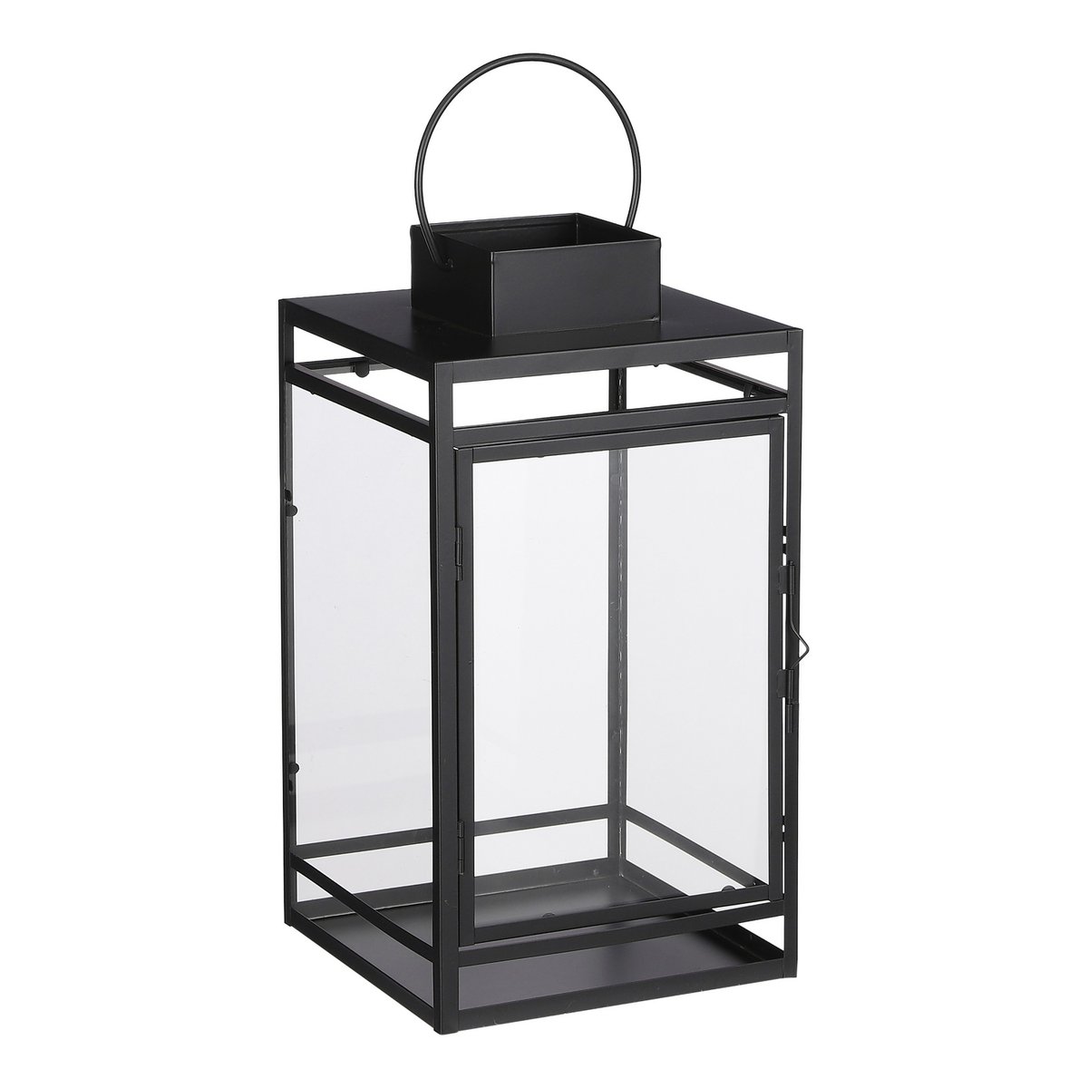 Storm Lantern – L20 x W19 x H36 cm – Black