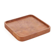 Der quadratische Teller aus Teakholz – Natur – XS Bazar Bizar Living