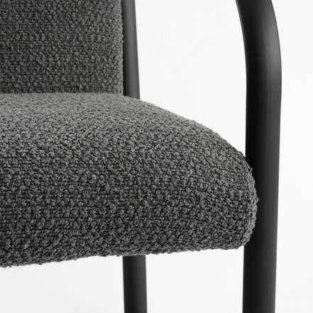 Symon -Sessel - L72 x B69 x H81 cm - Dunkelgrau