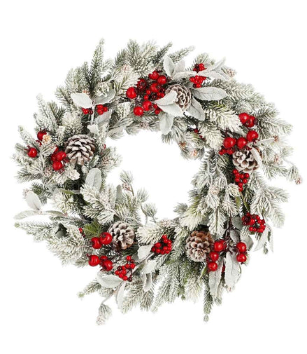 Glockenturm-Weihnachtskranz – Ø50 cm – Grün