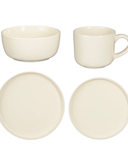 Ozi Descrises Set 4 Personen - Stein gut - off -White - Pimis living by Konceptpunkt