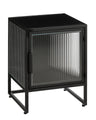 Clifton -Aufbewahrungsschrank mit Türen - L38 x B35 x H50 cm - Metall - Schwarz - Pimis living by Konceptpunkt