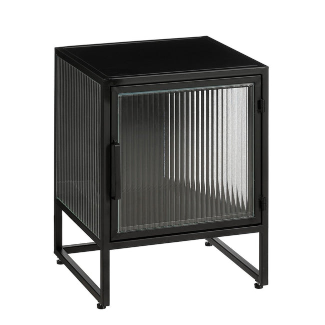 Clifton Storage Cabinet with Doors - L38 x W35 x H50 cm - Metal - Black