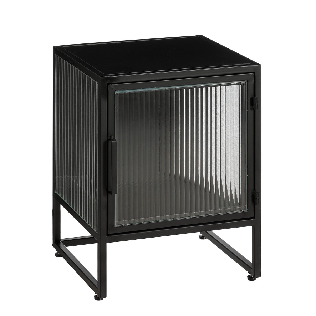 Clifton Storage Cabinet with Doors - L38 x W35 x H50 cm - Metal - Black