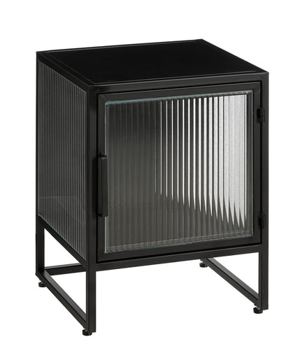 Clifton -Aufbewahrungsschrank mit Türen - L38 x B35 x H50 cm - Metall - Schwarz - Pimis living by Konceptpunkt