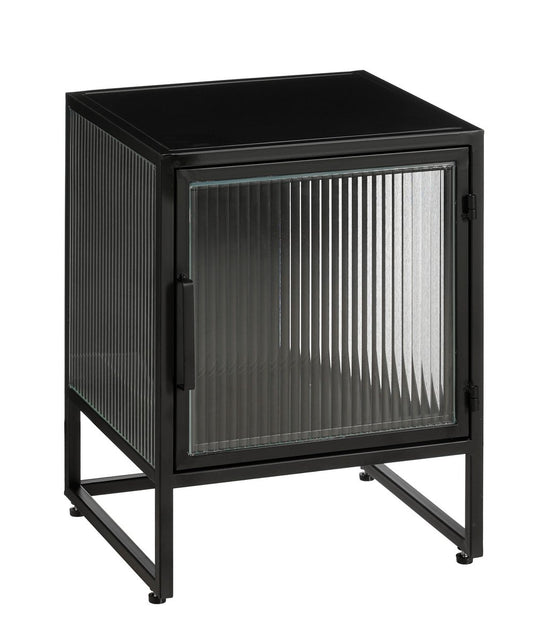 Clifton -Aufbewahrungsschrank mit Türen - L38 x B35 x H50 cm - Metall - Schwarz