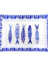 Rechteckige Schale Blauer Fisch 35x25x2,8 cm AULICA