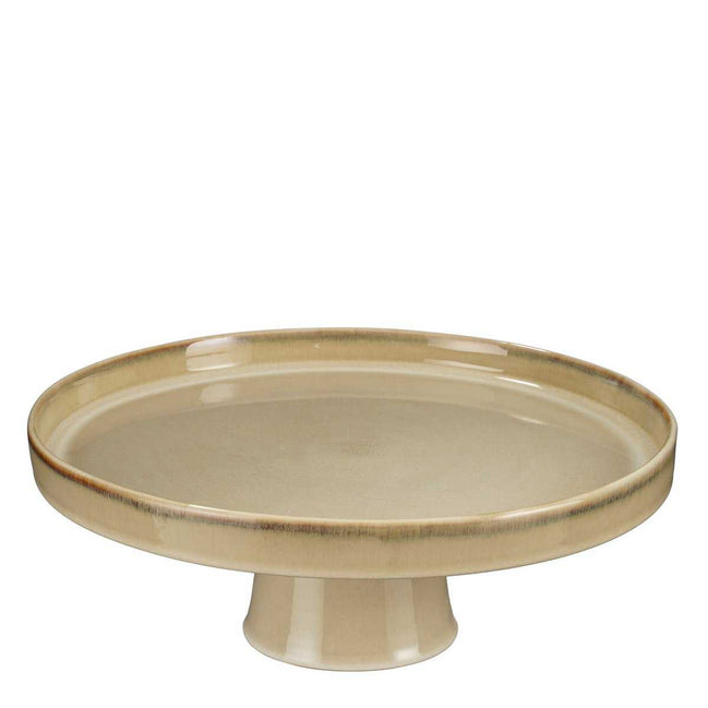 Soporte para tartas Racco – Al. 11 x Ø 28 cm – Gres – Beige