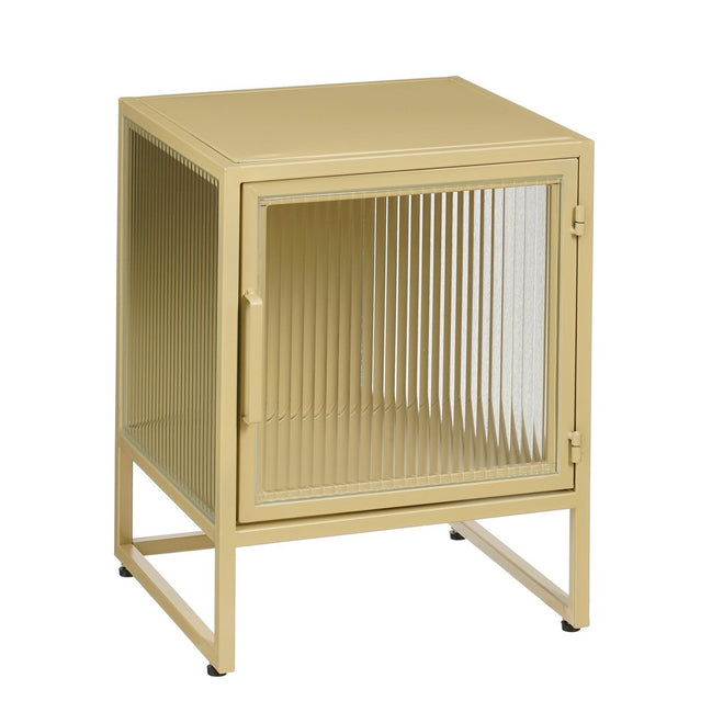 Armario de almacenaje Clifton con puertas - 38 x 35 x 50 cm - Metal - Beige