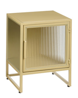 Clifton -Aufbewahrungsschrank mit Türen - L38 x B35 x H50 cm - Metall - Beige