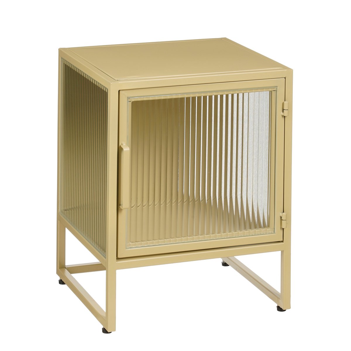 Armario de almacenaje Clifton con puertas - 38 x 35 x 50 cm - Metal - Beige