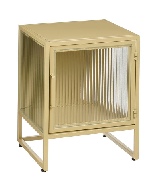 Clifton -Aufbewahrungsschrank mit Türen - L38 x B35 x H50 cm - Metall - Beige