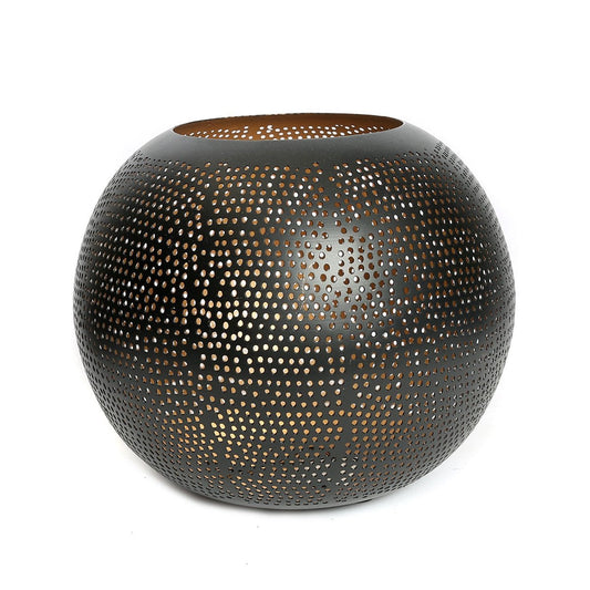 Der durchbohrte Ball – Schwarzgold – XL - Pimis Living