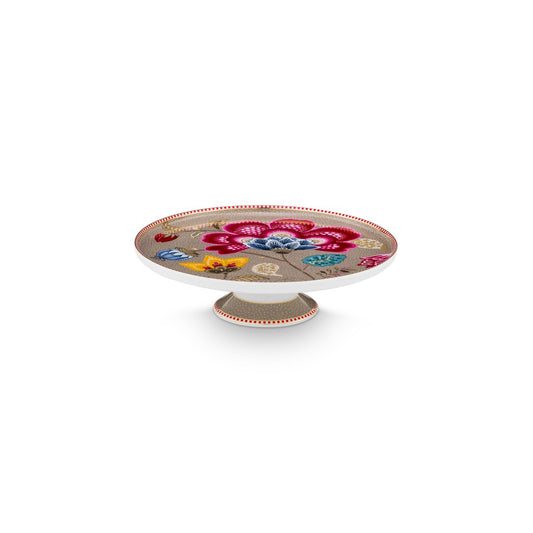 Mini Cake Tray Blooming Tales Fantasy Khaki 21cm - Pimis Living