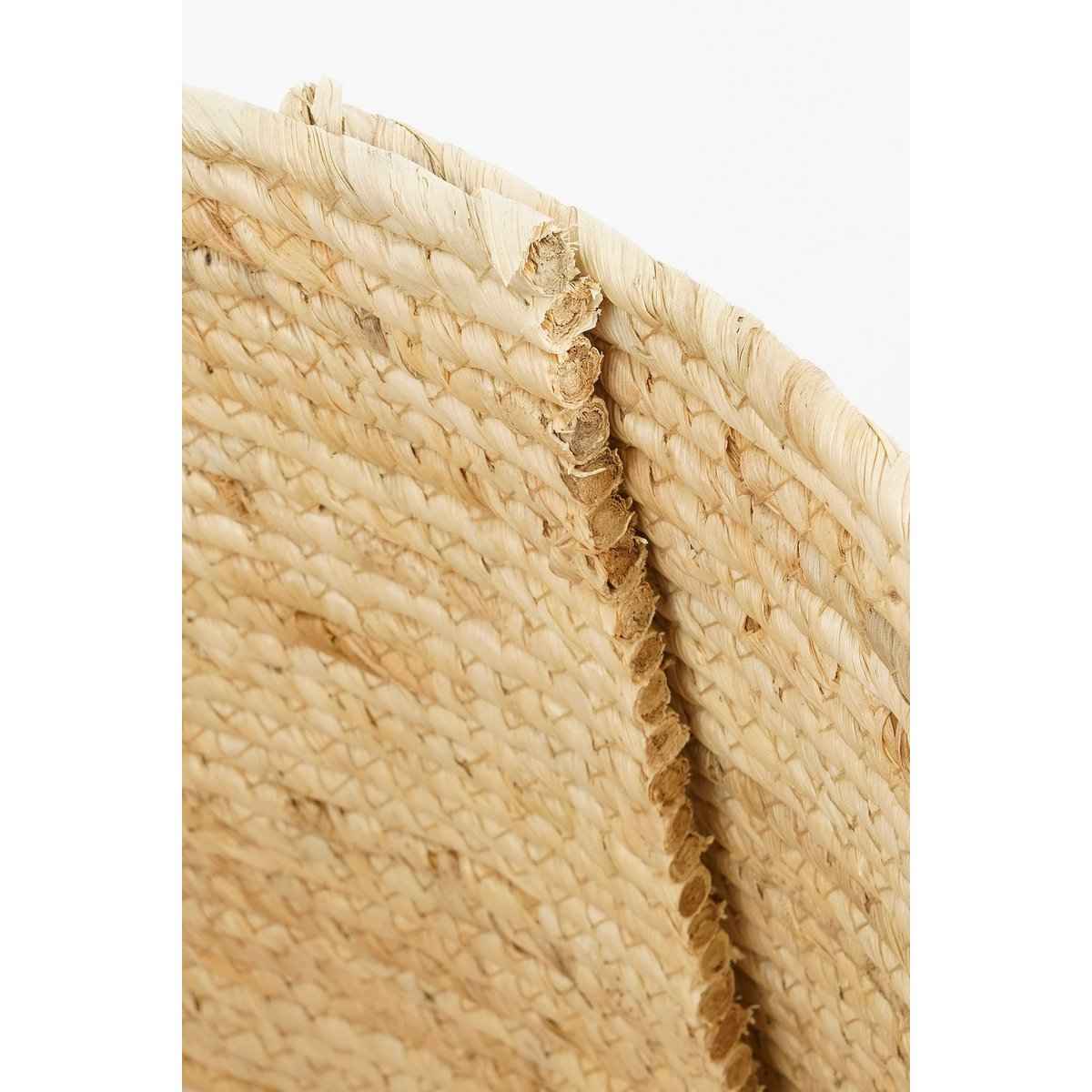 Weihnachtsbaumrock mit Herz - L50 x B50 x H26 cm - Maisblatt - Creme, schwarz