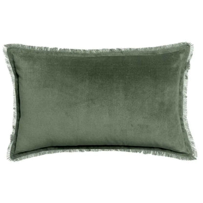 Einfarbiges Kissen Fara Thymian 30 x 50