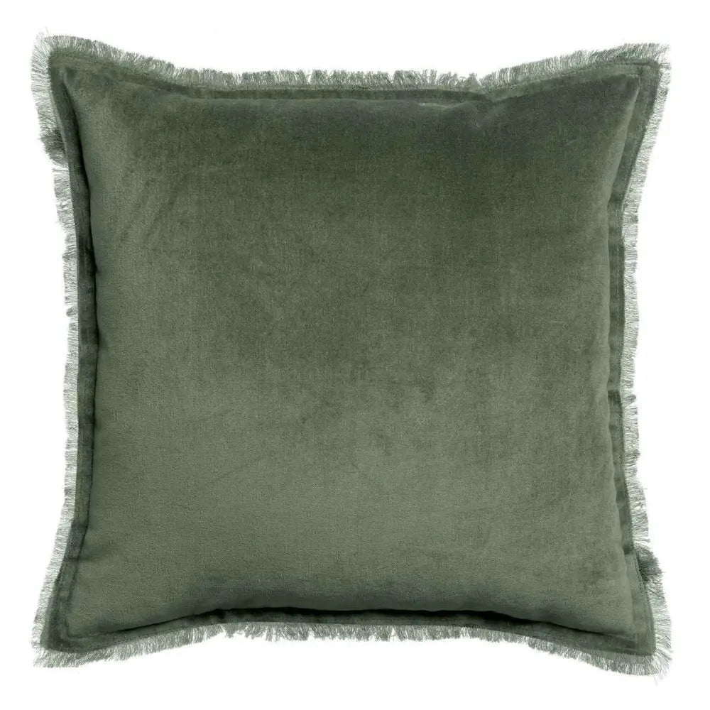 Einfarbiges Kissen Fara Thymian 45 x 45