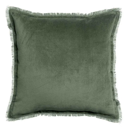 Einfarbiges Kissen Fara Thymian 45 x 45