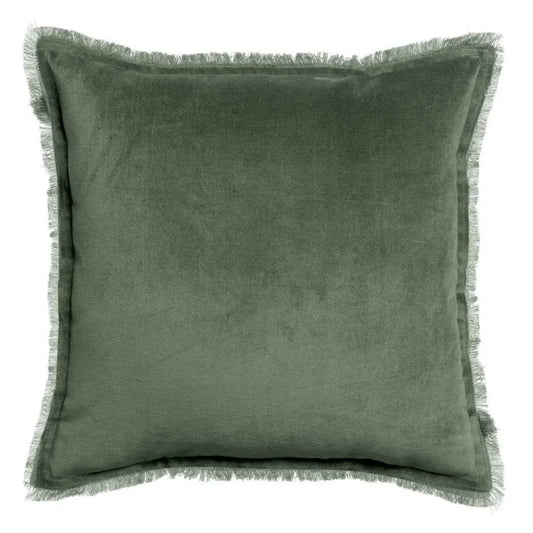 Einfarbiges Kissen Fara Thymian 45 x 45