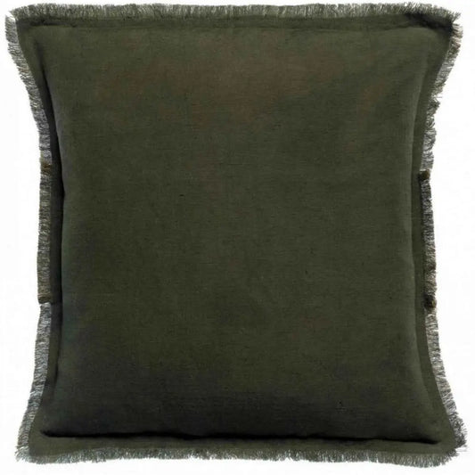 Einfarbiges Kissen Laly Olive 45 x 45