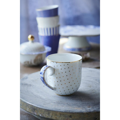 Set/2 Mugs Small Royal White - Pimis Living