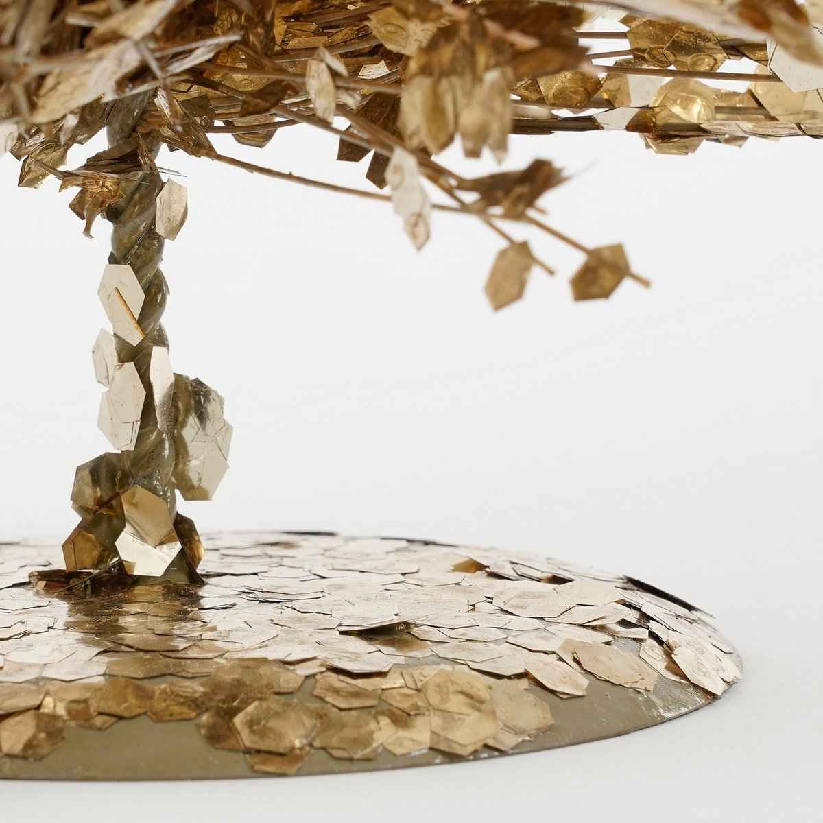 Dekoration Weihnachtsbaum - H60 x Ø19 cm - Champagner