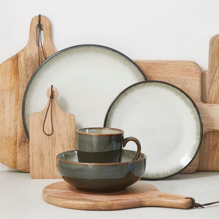 Duko Servierbrett – Ø28 cm – 100 % FSC Mangoholz – Braun - Pimis living by Konceptpunkt