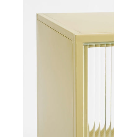 Armario de almacenaje Clifton con puertas - 38 x 35 x 50 cm - Metal - Beige