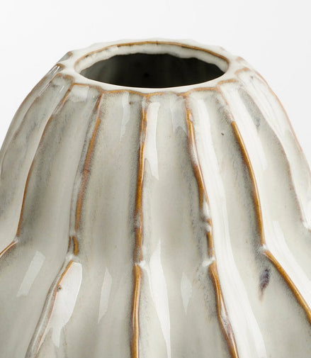 Altea Vase – H28 x Ø25 cm – Keramik – gebrochenes Weiß - Pimis living by Konceptpunkt