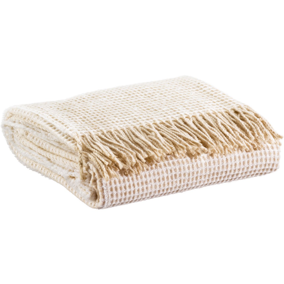 Plaid recyclé Vittoria Neige 130 x 180 - Pimis Living