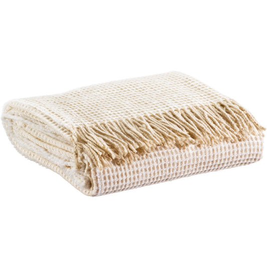Plaid recyclé Vittoria Neige 130 x 180 - Pimis Living
