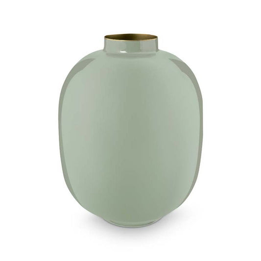 Vase Metal Green 32cm - Pimis Living