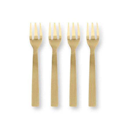 Set/4 Kuchengabeln, emailliert, Berry Blues, 14,5 cm