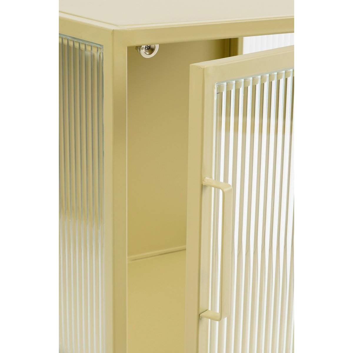 Armario de almacenaje Clifton con puertas - 38 x 35 x 50 cm - Metal - Beige