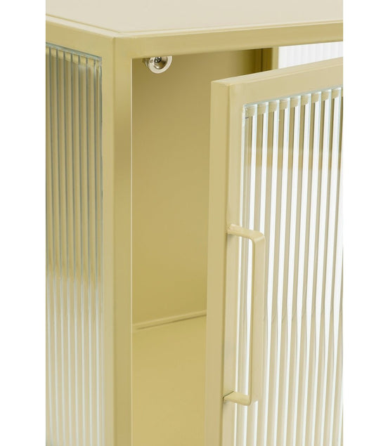 Clifton -Aufbewahrungsschrank mit Türen - L38 x B35 x H50 cm - Metall - Beige