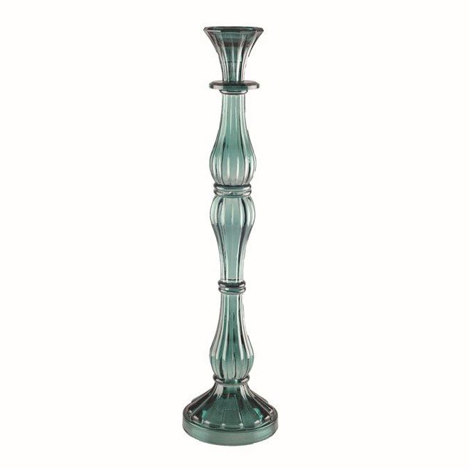 Türkis Candlestick Großes Modell H41CM - Pimis Living