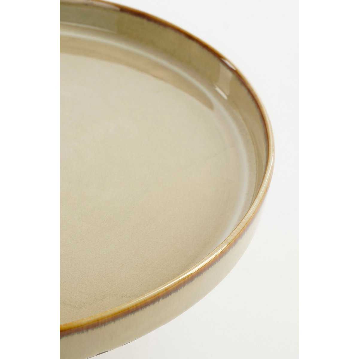 Soporte para tartas Racco – Al. 11 x Ø 28 cm – Gres – Beige