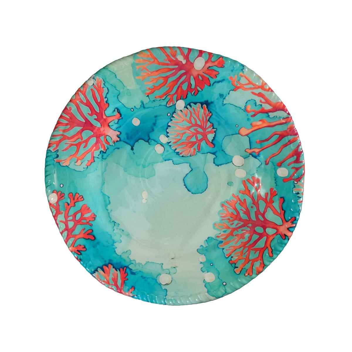 Flache Platte in Melaminkoralle 28x28x2,5 cm AULICA