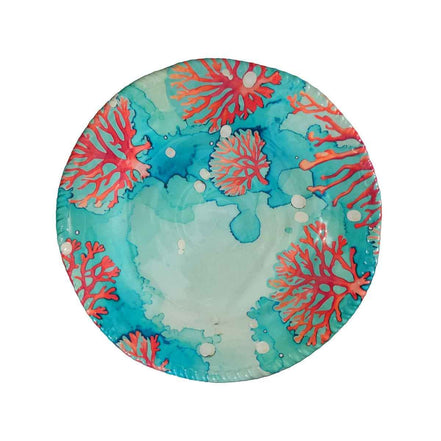 Flache Platte in Melaminkoralle 28x28x2,5 cm AULICA