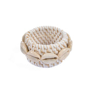 Der Rattan-Muschel-Serviettenring – Weiß Bazar Bizar Living