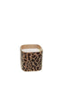 8x8x8cm Leoparden Glaskerze AULICA