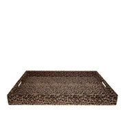 Rechteckschale aus Leoparden 42x32x4,5 cm AULICA