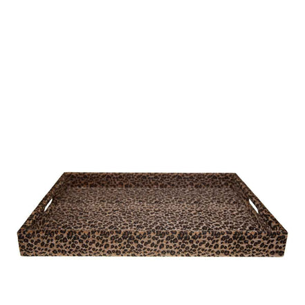 Rechteckschale aus Leoparden 42x32x4,5 cm AULICA