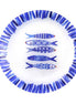 Blue Fish Dessertplatte 20x20x1,3 cm - Lose 6 AULICA