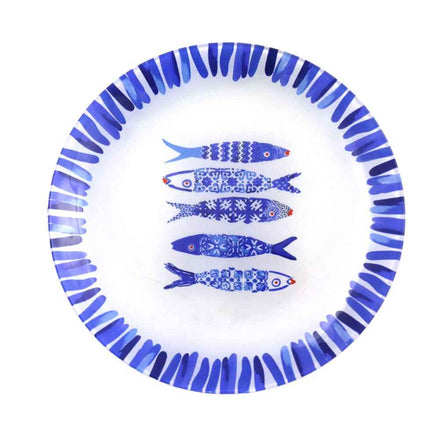 Blue Fish Dessertplatte 20x20x1,3 cm - Lose 6 AULICA