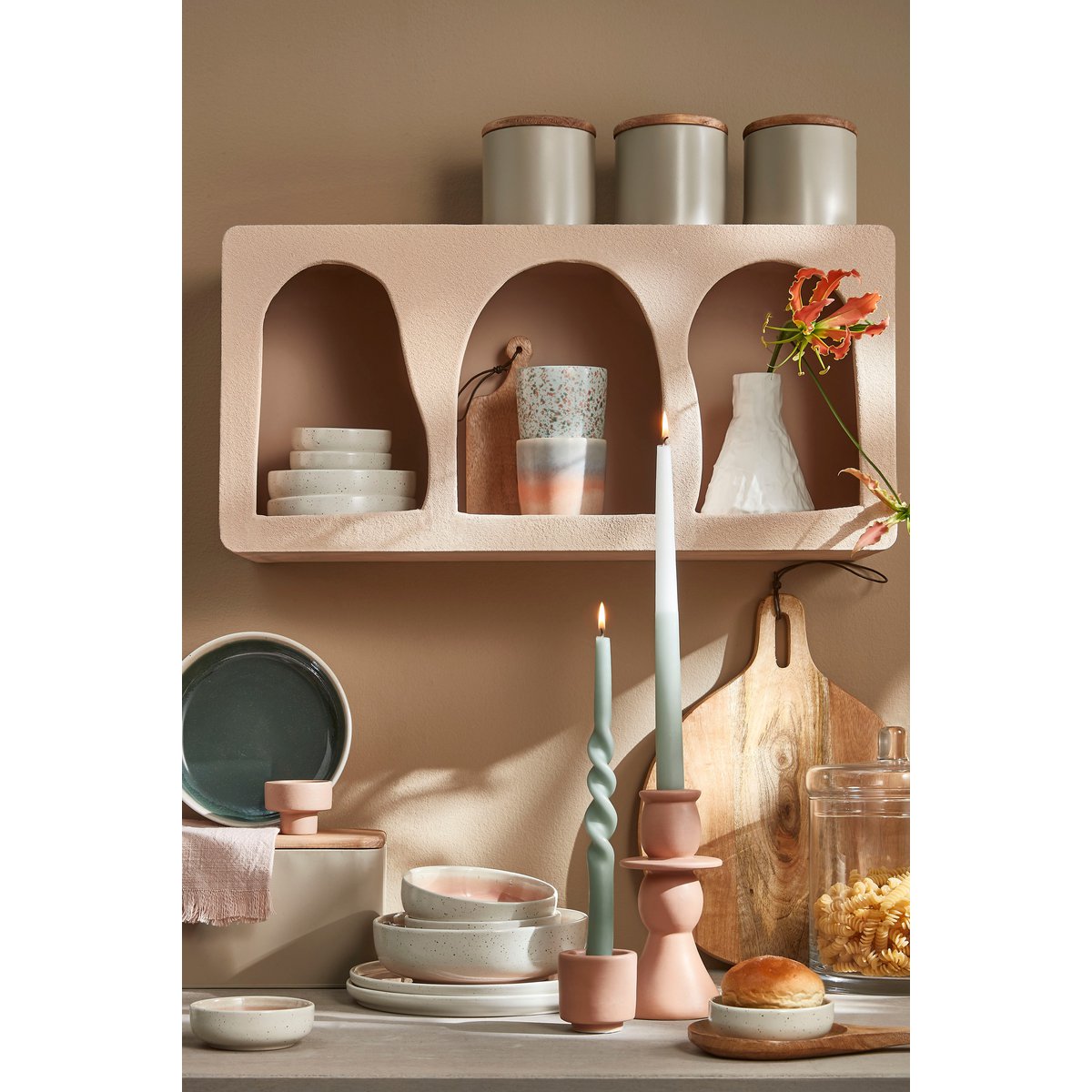 Duko Servierbrett – Ø28 cm – 100 % FSC Mangoholz – Braun - Pimis living by Konceptpunkt