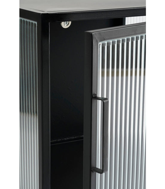 Clifton -Aufbewahrungsschrank mit Türen - L38 x B35 x H50 cm - Metall - Schwarz